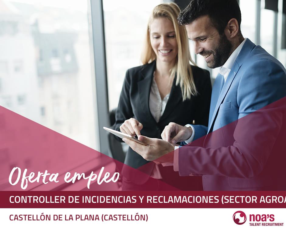 Controller de incidencias y reclamaciones (sector agroalimentario)