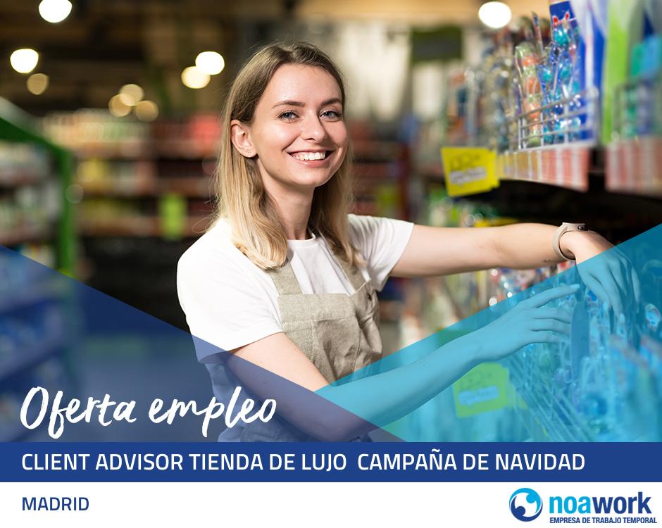 Client advisor tienda de lujo  campaña de navidad