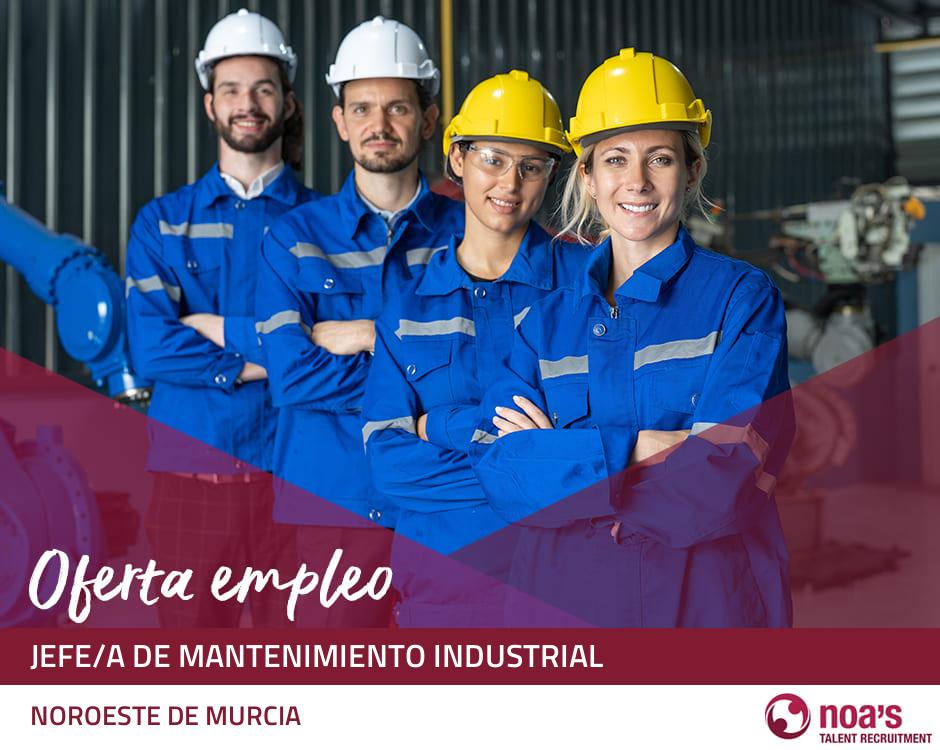 Jefe/a de mantenimiento industrial
