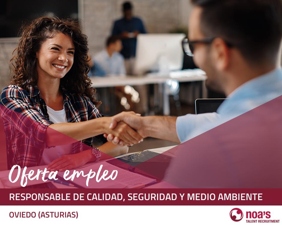 Responsable de calidad, seguridad y medio ambiente
