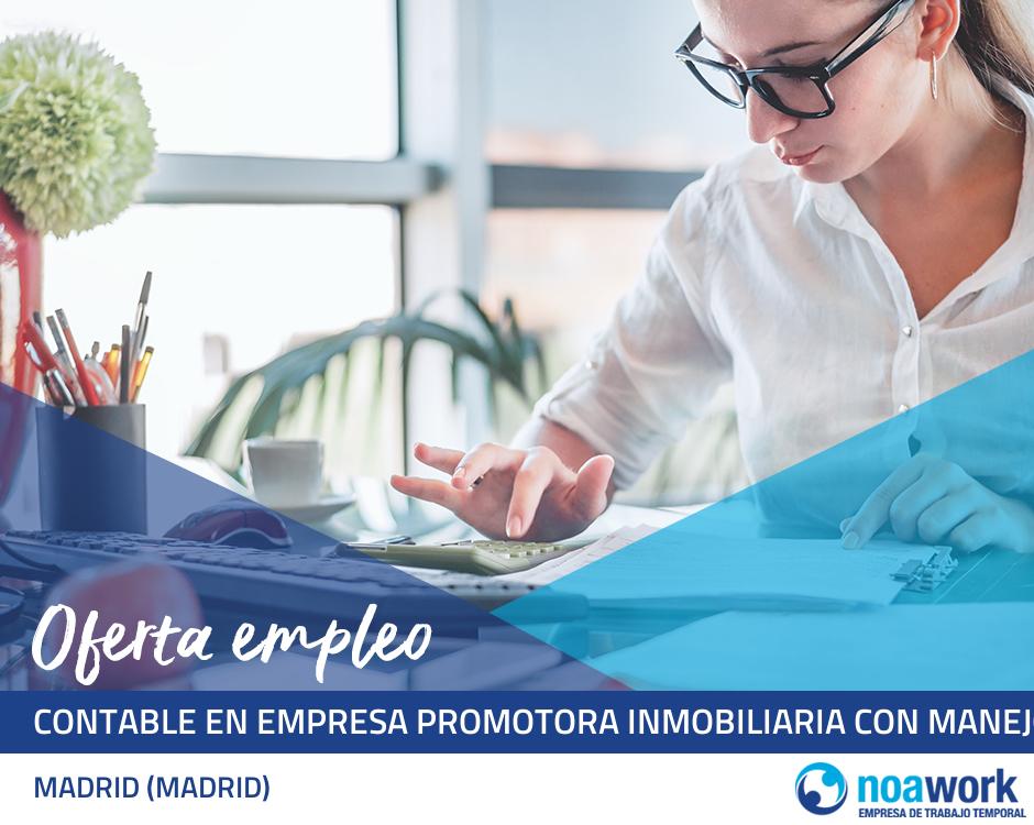 Contable en empresa promotora inmobiliaria con manejo de prinex