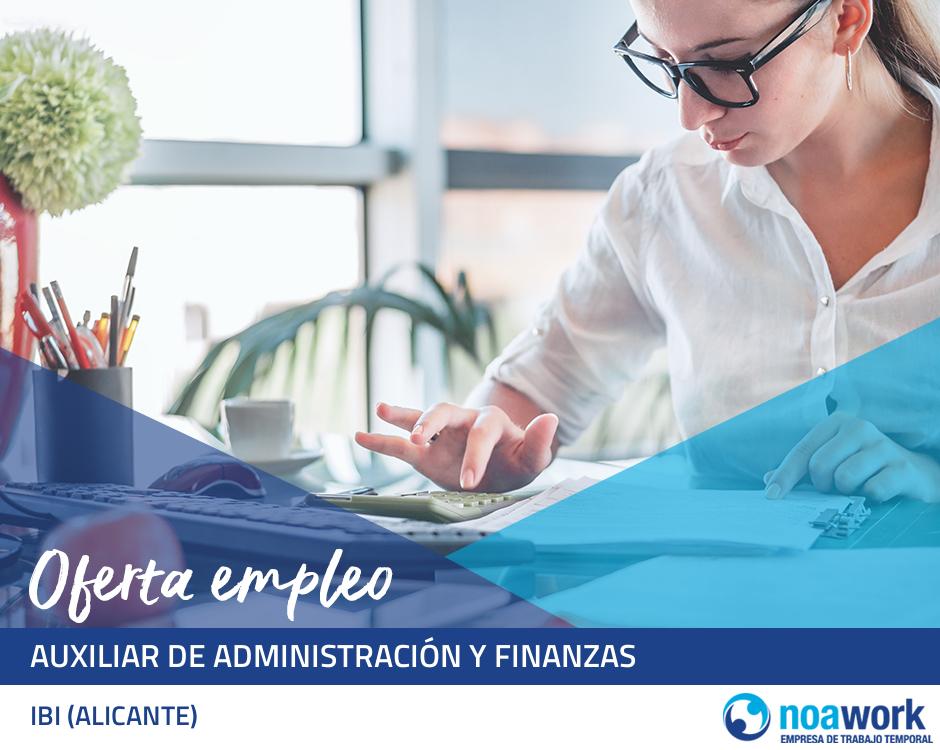 Auxiliar de administración y finanzas
