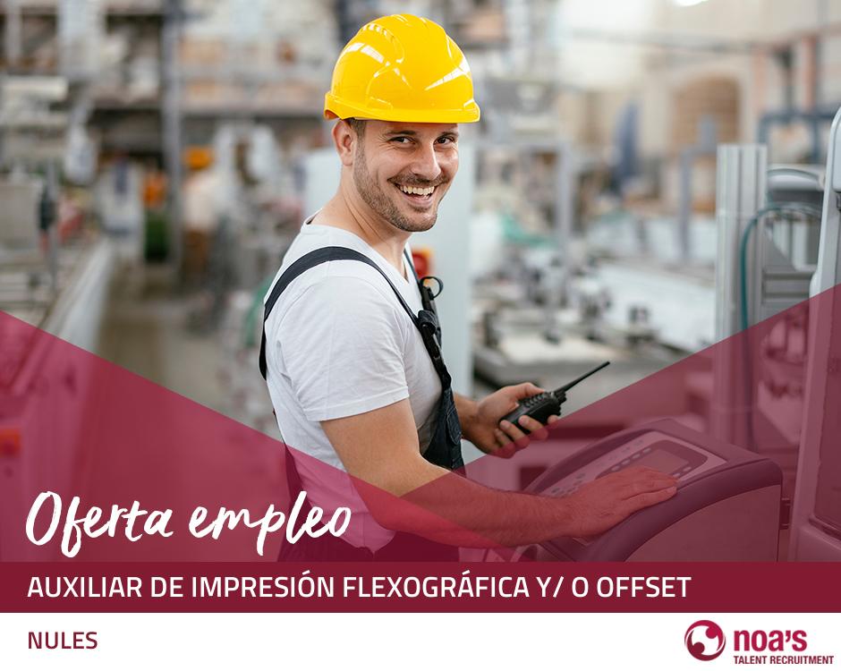 ETT NULES Auxiliar de impresión flexográfica y/ o offset