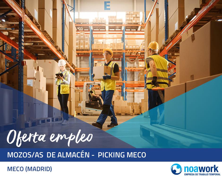 Mozos/as  de almacén -  picking meco