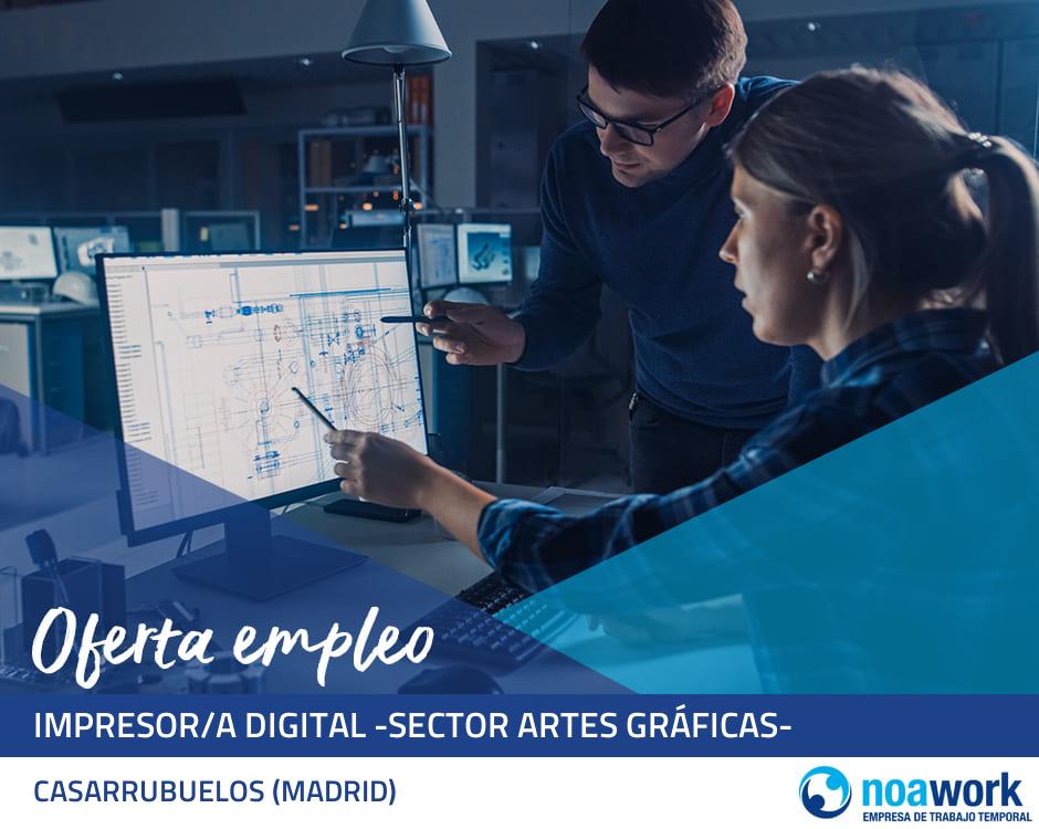 Impresor/a digital -sector artes gráficas-