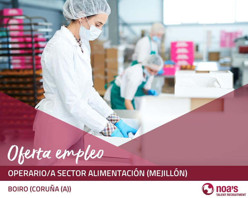 Operario/a sector alimentación (mejillón)