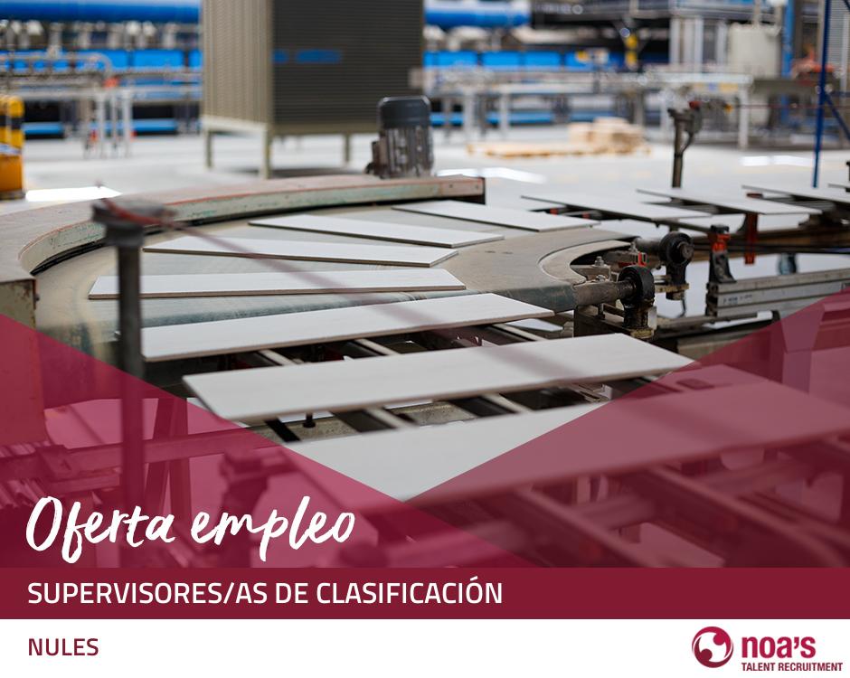 Supervisores/as de clasificación