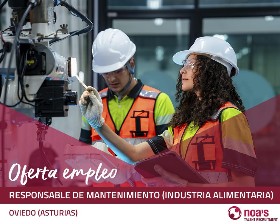 Responsable de mantenimiento (industria alimentaria)