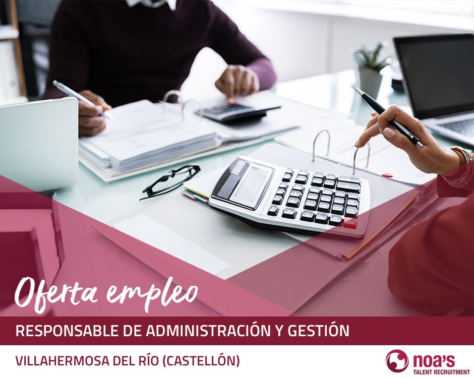 Responsable de administración y gestión