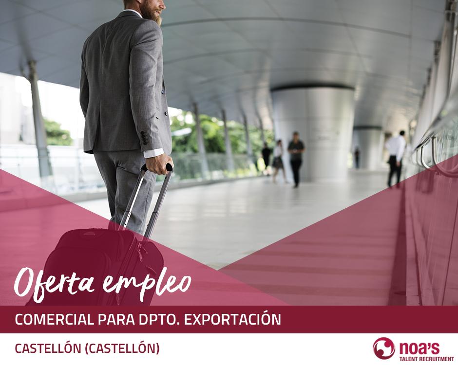 Comercial para dpto. exportación