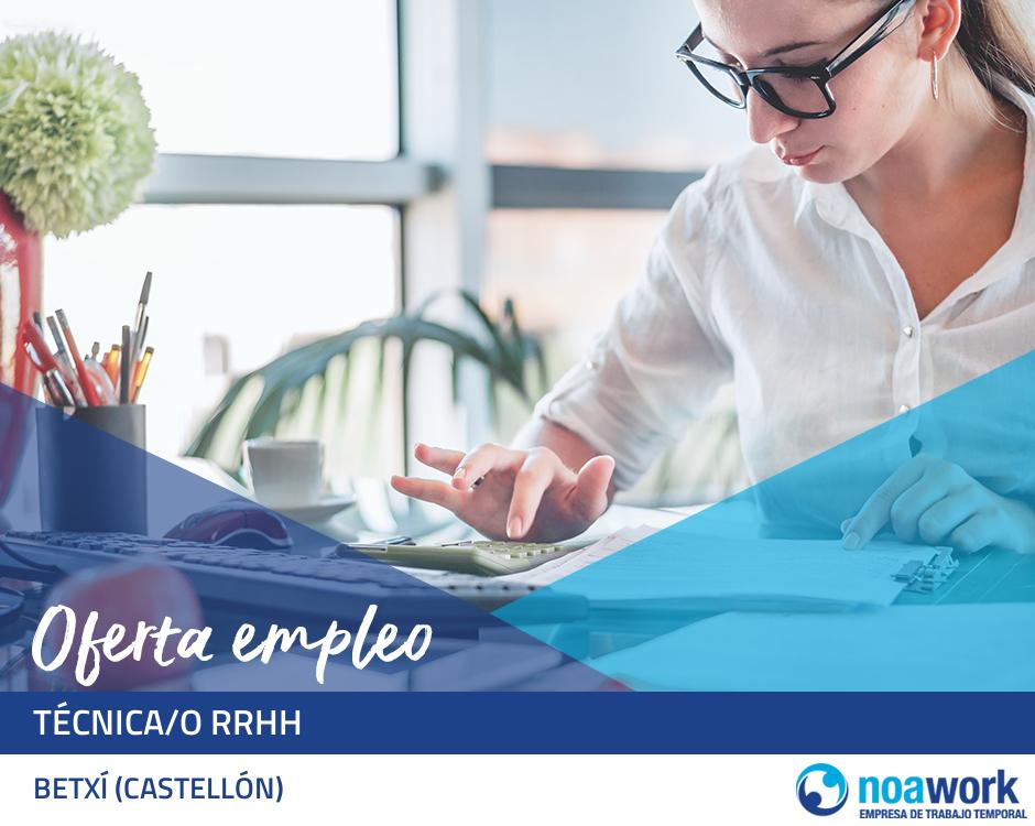 Técnica/o rrhh