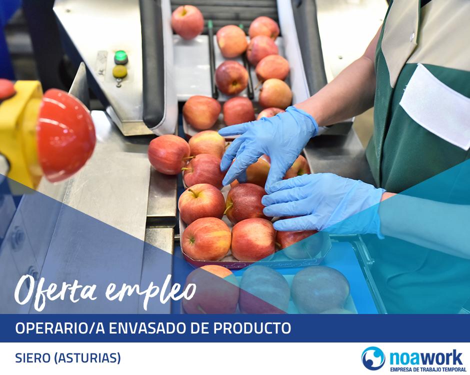 Operario/a envasado de producto