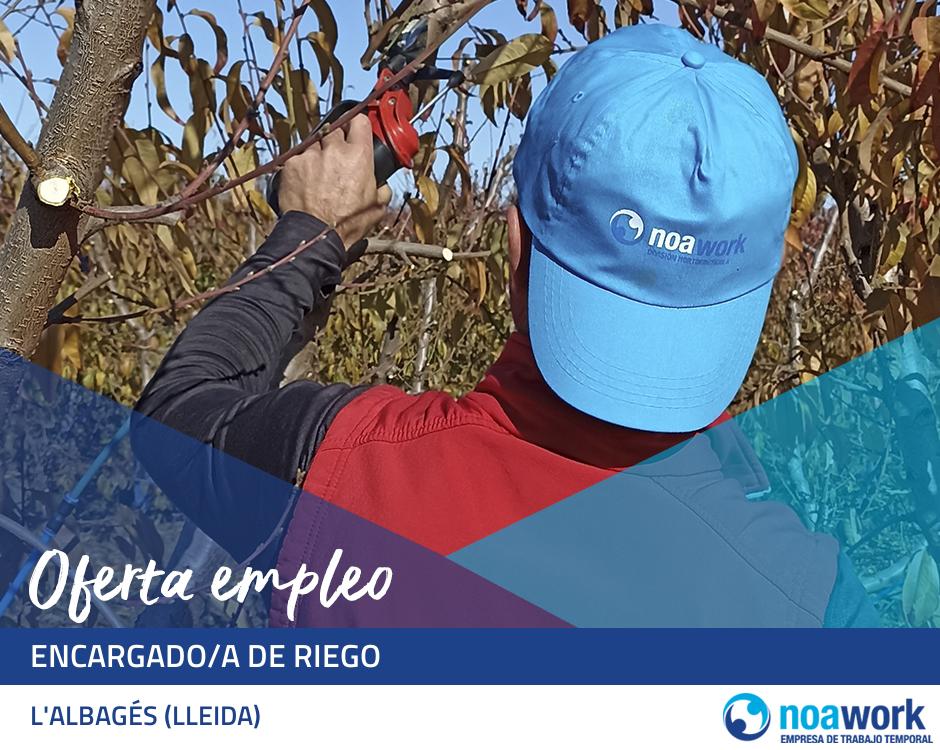 Encargado/a de riego