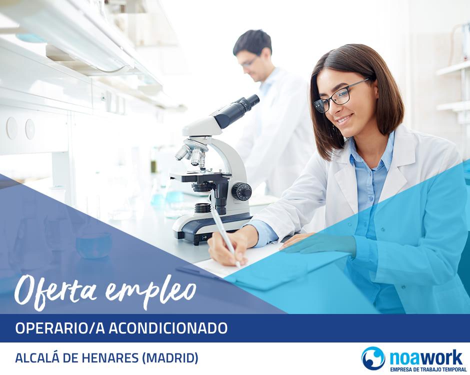 Operario/a acondicionado