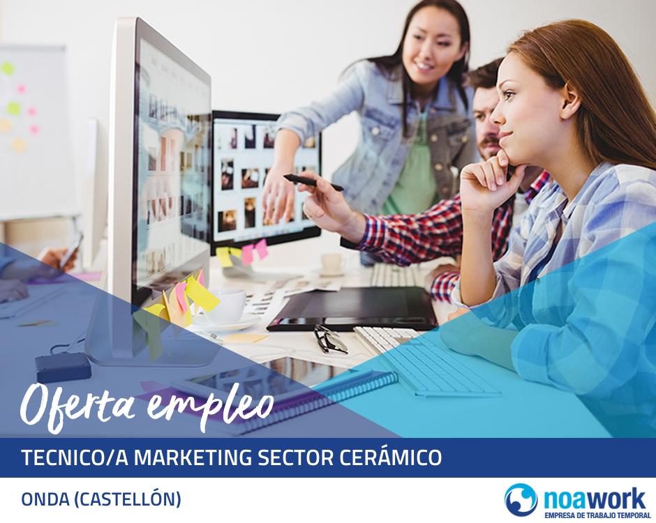 Tecnico/a marketing sector cerámico