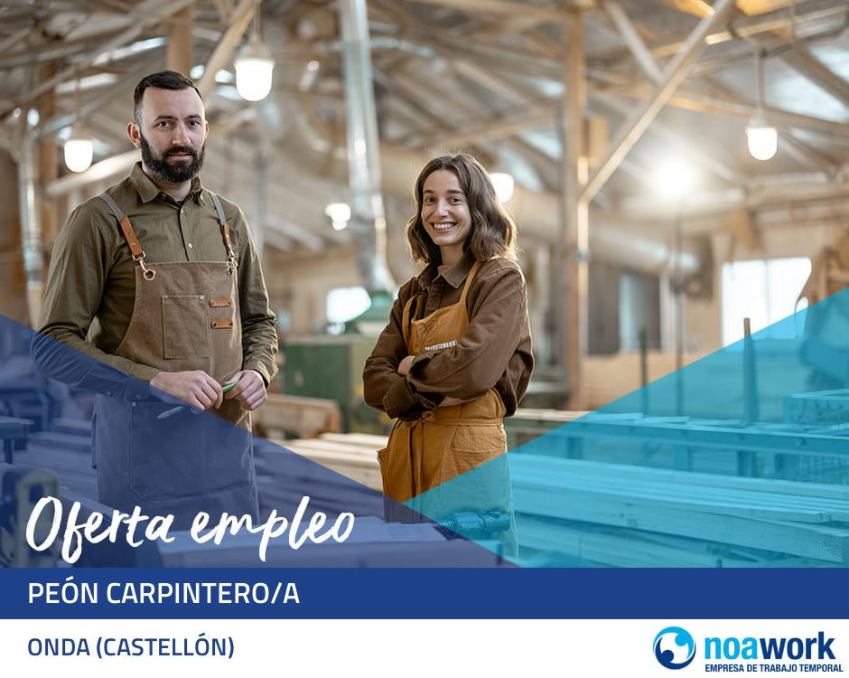 Peón carpintero/a