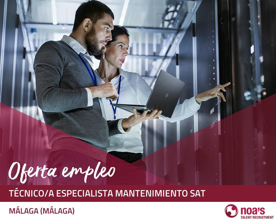 Técnico/a especialista mantenimiento sat