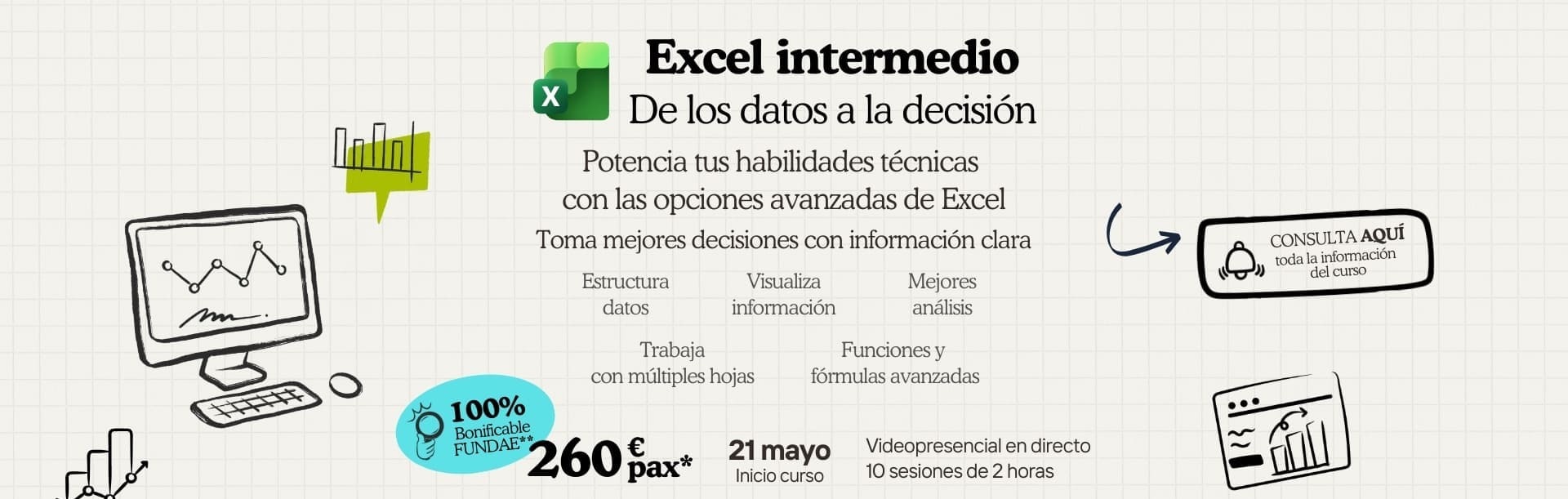 Excel intermedio. De los datos a la decisión
